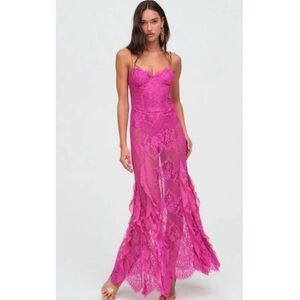 Free People For Love and Lemons Shirley Maxi Dress